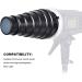 Aluminium Conical Studio Snoot Kit with Grid, Filters for Bowens Mount Flash Light - Buy Online on SooperMarket.com