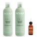 NOAH Yal Hyaluronic Acid Hair Care Set - Moisturizing Shampoo Conditioner & Serum - Cruelty-Free Fortifying & Detangling - 8.5 fl.oz (250ml) Each + Hair Serum 20ml