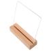 AOKWAWALIY Nail Display Board False Nail Board False Nail Training Acrylic Nail Display Stand Small Acrylic Sign Holder Nail Art Display Board Fake Nails Storage Box Manicure Wood
