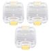 Healeved Denture Container Denture Kit Denture Kit 5Pcs Membrane Tooth Clear Denture Box Plastic Tooth Box Tooth Box Boxes Transparent Membrane Denture Container Denture Tablets Denture Tablets 4.5X4.5CM As Shown 3pcs