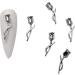 Nail Art Decoration Tips Ornament Metal Alloy Nail Art Decals Pendant Manicure Accessories Eye Catching For Girls Nail Art Accessories Decoration Decals Craft Supplies Jewelry For Girls Crystal B - Buy Online on SooperMarket.com
