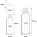 10 Piece Transparent Travel Bottles Set - Refillable Liquid Containers for Lotions & Shampoo with Funnels (50ml & 100ml) - Safe Travel Accessories - Buy Online on SooperMarket.com