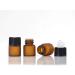 Enslz 50 Empty Amber Glass Bottles for Essential Oils - Refillable Brown 1ml | Perfect for DIY and Craft Projects - Buy Online on SooperMarket.com