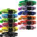 Closer 12 Pcs Reflective Collars Quick Release Safety Buckle with Bell Adjustable 19-32cm (12 Colors)