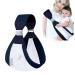 Vicloon baby sling baby carrier for newborns from birth 3D mesh tag bag baby adjustable buckles soft and breathable baby carrier for up to 20 kg blue lattice style - blue