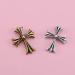 60PCS Cross Nail Art Charms Metal 3D Punk Ornaments for Manicure - DIY Nail Decoration Supplies in Bronze & Antique Silver - Buy Online on SooperMarket.com