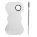 Cosmetic Makeup Palette Set Stainless Steel Bow Mixing Palette Nail Art Painting Mixed Color Palette Makeup Mixing Tray with Makeup Spatula for Mixing Foundation