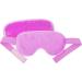 Pink Gel Eye Mask Cooling and Warming Treatment for Tired Puffy Eyes Headaches Hayfever Dry Eyes Reversible Design Silicone Velvet Adjustable Straps - Buy Online on SooperMarket.com