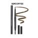 Buy Waterproof Double-Head Eyebrow Pen - 5 Color Options Triangle Tip Stencil & Brush Included - Buy Online on SooperMarket.com