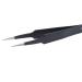 2Pcs Stainless Steel Tweezers Set for Eyelash and Nail Art - Straight and Curved Home Makeup Tool - Buy Online on SooperMarket.com