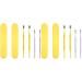 8pcs Care Remove Assorted for Storage Sided Metal Remover Curette Earpick Women Color Cleaning Earwax Men Stainless Spoon Steel Double Tool Pickers Cleaner with Wax Kit Assorted Colorx2pcs 12x0.5cmx2pcs