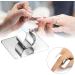 Tumnea Nail Mixed Palette - Stainless Steel Ring Manicure Tool | Eyeshadow Color Mixing Palette for Nail Polish & Foundation - Buy Online on SooperMarket.com