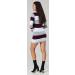 HAPPY MAMA Maternity Stretch Knit Colour Block Jumper Dress, Stripes 405p Crimson (Size 16-18) - Buy Online on SooperMarket.com