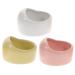 Balacoo Hamster Feeding Bowls- 3Pcs Pet Water Dispenser Ceramic Animal Dishes Food and Water Water Bowl for Mouse Dog (Random Color)