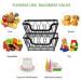Fruit Basket Bowl 2 Tier Metal Fruit Basket Display Stand Vegetables Fruits Bread Counter Storage Organizer Kitchen Bathroom Decoration Fruit Bowls - Buy Online on SooperMarket.com