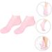 minkissy 3 Pairs Sock Spa Soften Skin Soles Moisturizer Spa Stocking Moisturizing Gel Booties Skin Protect Soles Moisturizing Foot Silicone Gel Foot Skin Sole Pad Sebs Pink Lotion Women's - Buy Online on SooperMarket.com