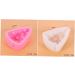 HOMSFOU Cupcakes Raclette Silicone Fondant Molds Silicone Chocolate Fondant Silicone Molds Silicone Pastry Mould Chocolate Cake Silicone Molds for Soap Fondant Mould Brownie 3D Non Stick 10.5x6.2x3.5cmcm Pink - Buy Online on SooperMarket.com