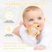 Vicloon Baby Teething Ring - 2PC Silicone BPA-Free Soft Lion Bite Toys for 3+ Months - Dental Aid & Massager - Yellow - Buy Online on SooperMarket.com