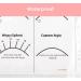BELLEMORY Lash Mapping Chart for Eyelash Extension Training - Beginner Practice Chart with Curl and Diameter Guide - 1 PC - Buy Online on SooperMarket.com