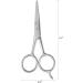 HAWATOUR Stainless Steel Beard Scissors for Trimming - Silver Classic - Buy Online on SooperMarket.com