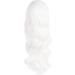 MapofBeauty Charming Long Wavy Hair Wig - Women's Party Full Wig in White - Buy Online on SooperMarket.com