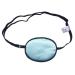 Adult/Child Breathable Adjustable Strabismus Silk Eye Patch Pad Amblyopia Corrected Single Eye Mask for Lazy Eye(Azure)