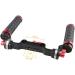 CAMVATE Rubber Handle Grip Shoulder Mount Rig for DSLR - Red (M6 Thread 31.8mm) | 1472 - Buy Online on SooperMarket.com