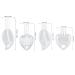 Portable Travel Bottles Set - 50ml Leakproof Keychain Bottles for Soap Shampoo & Conditioner - Refillable Transparent Plastic - Buy Online on SooperMarket.com