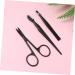 Didiseaon Nose Hair & Eyebrow Shaping Kit | Stainless Steel Beard Eyebrow Comb Razor & Facial Shaver Set for Precision Grooming - Buy Online on SooperMarket.com
