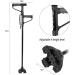 Canes Walking Cane Retractable Collapsible Anti Slip Height Hand Walking Stick with LED Light Double T Handle Elderly Walking Cane for Old Man - Buy Online on SooperMarket.com