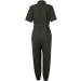 Mimacoo Green Overall Jumpsuit Set for Women - Short Sleeve Shirts and Long Pants Outfit - Size Large - Buy Online on SooperMarket.com