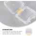 5Pcs Clear Denture Container Kit | Plastic Tooth Box | Transparent Membrane Denture Tablets - 4.5X4.5CM - As Shown - Buy Online on SooperMarket.com