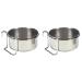 Nobby bird bowl stainless steel 15 cm 0.9 ltr silver (pack of 2) 15.0 cm 0.85 ltr (pack of 2)