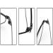 Ranara Replacement Glasses End Tips - Vintage Metal Frame & Bracket - Black - 1 Pair of Glasses Replacement Bars for International Shipping - Buy Online on SooperMarket.com