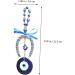 Zerodeko 1pc Blue Eyes Pendant Turkish Evil Eye Beads Birthday Gift Crystals Beads Wallet Keychain Decor Turkish Devil s Eye Pendant Devil Eye Diamond Driving Recorder Alloy - Buy Online on SooperMarket.com