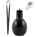 Famini hand-whistle sports lessons 1 piece with 1 piece of stainless steel sports pipes loud handhorn hand squeeze whistles with a handling tape coaching pipe for referees coach accessories football.(black)