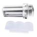 1 Set Clear Silicone Jelly Stamper with Scraper Kit Nail Art Template Manicure Tools for Girls Finger Decor
