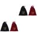 KALLORY 4 Pcs Storage Bag Makeup Travel Bag Drawstring Pouch Drawstring Bag Lining Hair Dryer Supplies