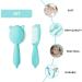 TOYANDONA 1 Set Baby Hair Brush and Comb Set for Newborns and Toddlers Baby Massage and Scalp Brush Ideal for Baby Cradle Cap Baby Shower Registry Gift Blue - Buy Online on SooperMarket.com