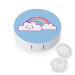Rainbow Cloud Contact Lens Travel Kit Portable Cute Contact Box with Mirror for Daily Outdoor