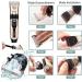 Dog Clippers Rechargeable Low Noise Cordless Pet Clippers with 4 Guide Combs and Cleaning Brush Nail Kits - Buy Online on SooperMarket.com