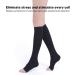 20-30 mmHg Medical Compression Stockings for Men & Women - Open Toe Elastic Support for Varicose Veins Swollen Legs Travel & Pregnancy (L) - Buy Online on SooperMarket.com