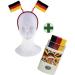 Germany Fan Football Headband with Flags & Make-up Pencil | Women's EM World Cup Gear - Buy Online on SooperMarket.com