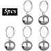 Partns Silver Dog Bells - 5 Pack Jingle Bells for Dog Collars & Decor | Durable Metal Key Rings - Buy Online on SooperMarket.com