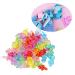 Mini Acrylic Baby Pacifiers - 100 Pcs Birthday Party Decorations & Baby Baptism Favors - Colorful Transparent Mix - Buy Online on SooperMarket.com