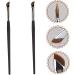 KALLORY 2pcs Eyebrow Brush Eye Makeup Eyeliner Brush Slanted Thin Eyeliner Brush Qingxian Miss Eyes 16X1CM As Shown - Buy Online on SooperMarket.com