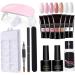 Gel Nail Kit 15ml 7 Colors Gel Extension Nail Kit with UV Lamp Nail File Clip Builder Gel Nail Kit Long-Lasting Gel Polish Starter Kit Acrylic Nail Kit - Buy Online on SooperMarket.com