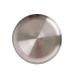 Serving Plates Stainless Steel Plate Round Restaurant Cafe Kitchen Flat Plate Metal Circular Dinner Plate Vintage Frosted Mirror Dessert Plate for Appetizer Dinner and Desserts (Size : L) Large