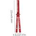 Comb Trainer Stainless Steel Unsharpened Slice Butterfly Training Comb for Beginner Red Practice Comb Trainer - Buy Online on SooperMarket.com