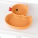 Qshare Baby Suction Plate with Spoon and Fork - Non Slip Silicone Plate for Self Feeding Training - Divided Weaning Plates for Baby Toddler (Yellow) - Buy Online on SooperMarket.com